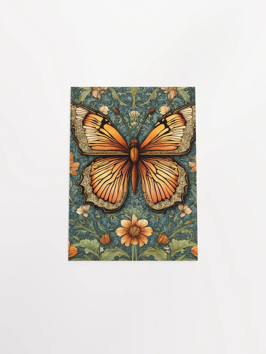 William Morris Inspired Butterfly Three Poster 5x7 inches product image (4)
