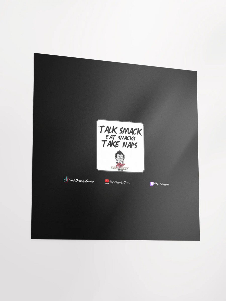 Fly Diiqqiidy Quote Matte Black Poster 18x18 product image (3)