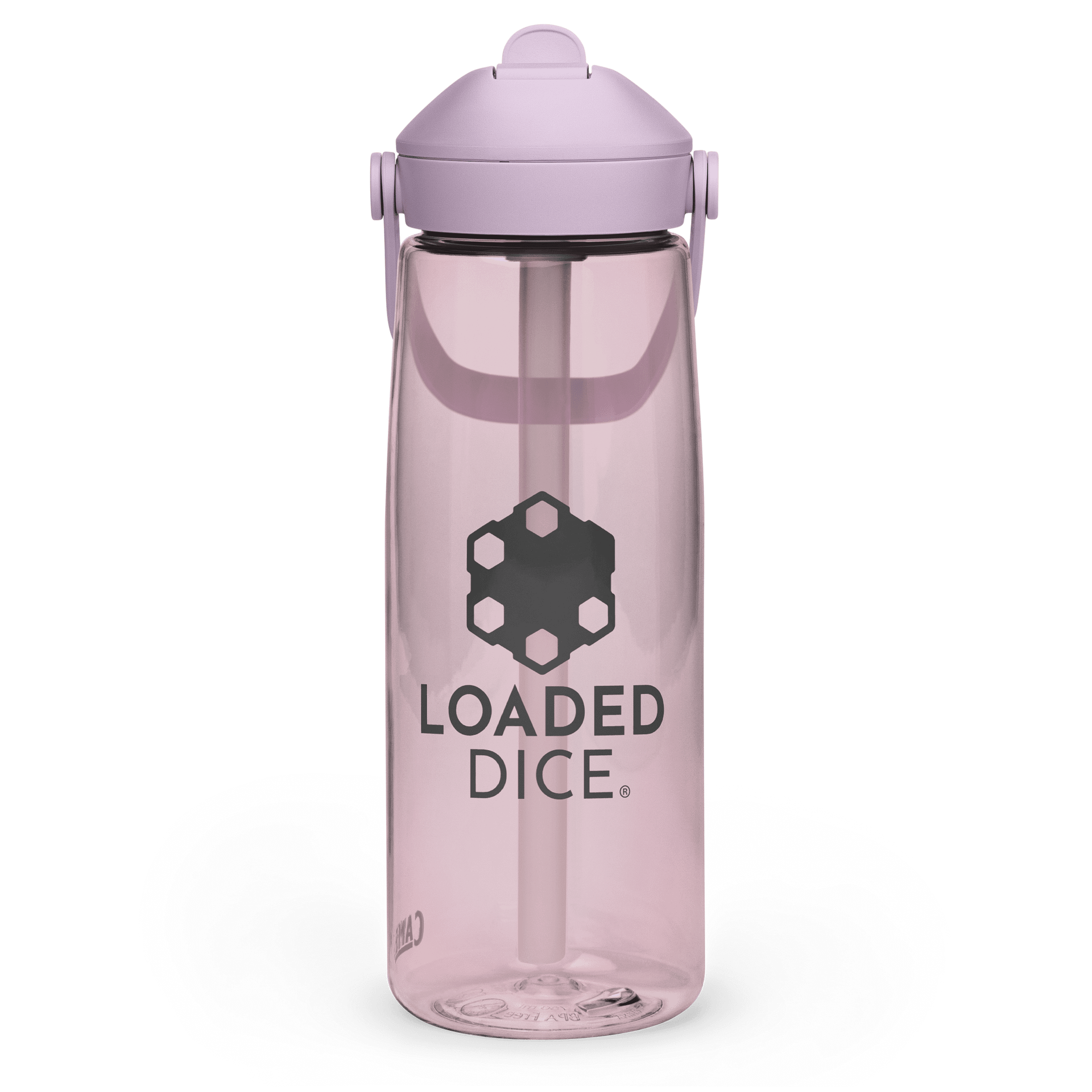 Loaded Dice Graphic Water Bottle Pink product image (3)