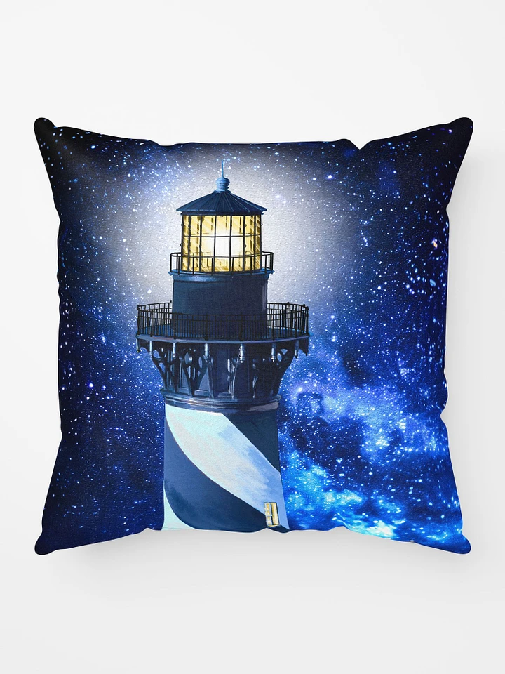 Cape Hatteras Lighthouse At Night - North Carolina Throw Pillow product image (1)