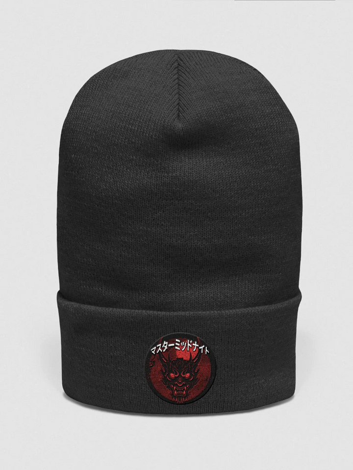 Midnight Oni Embroidered Beanie product image (1)