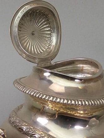 Raro Samovar em prata, século XIX, prata, decoração única e exclusiva, decoração de mesa de natal, presente product image (11)