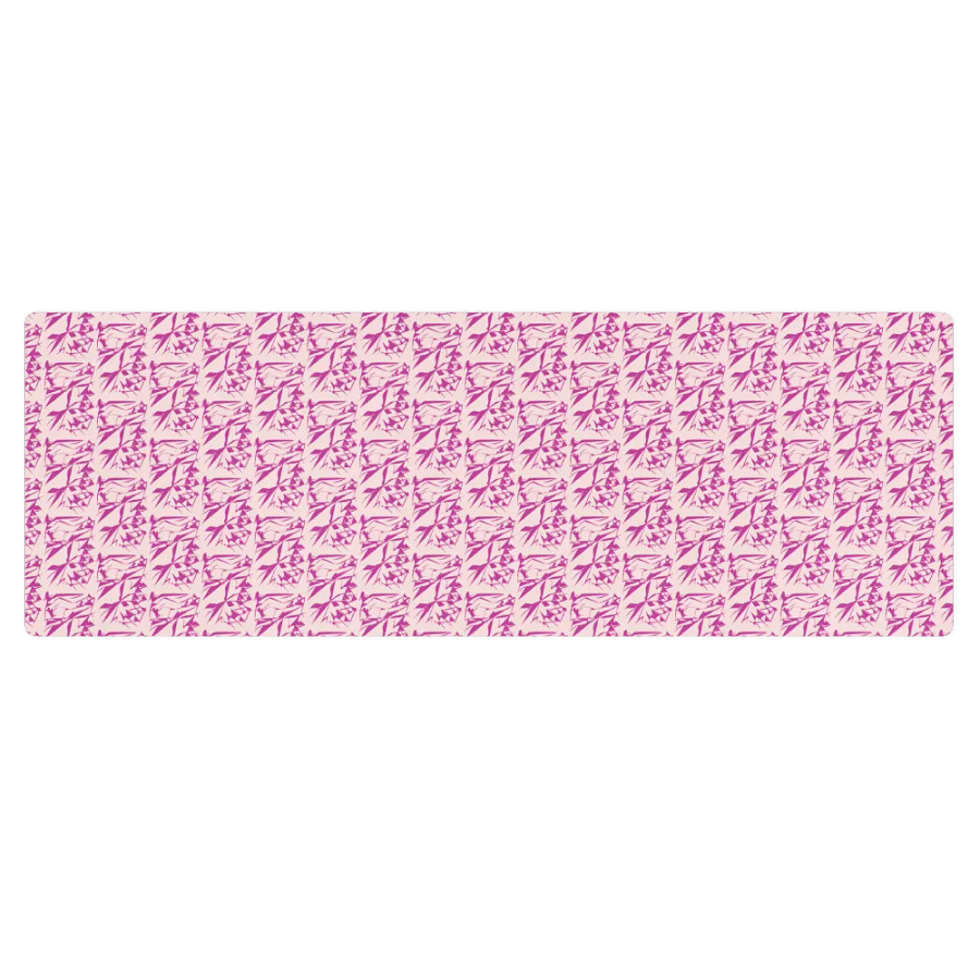 Miniday Designs Pink Floral Yoga Mat product image (1)