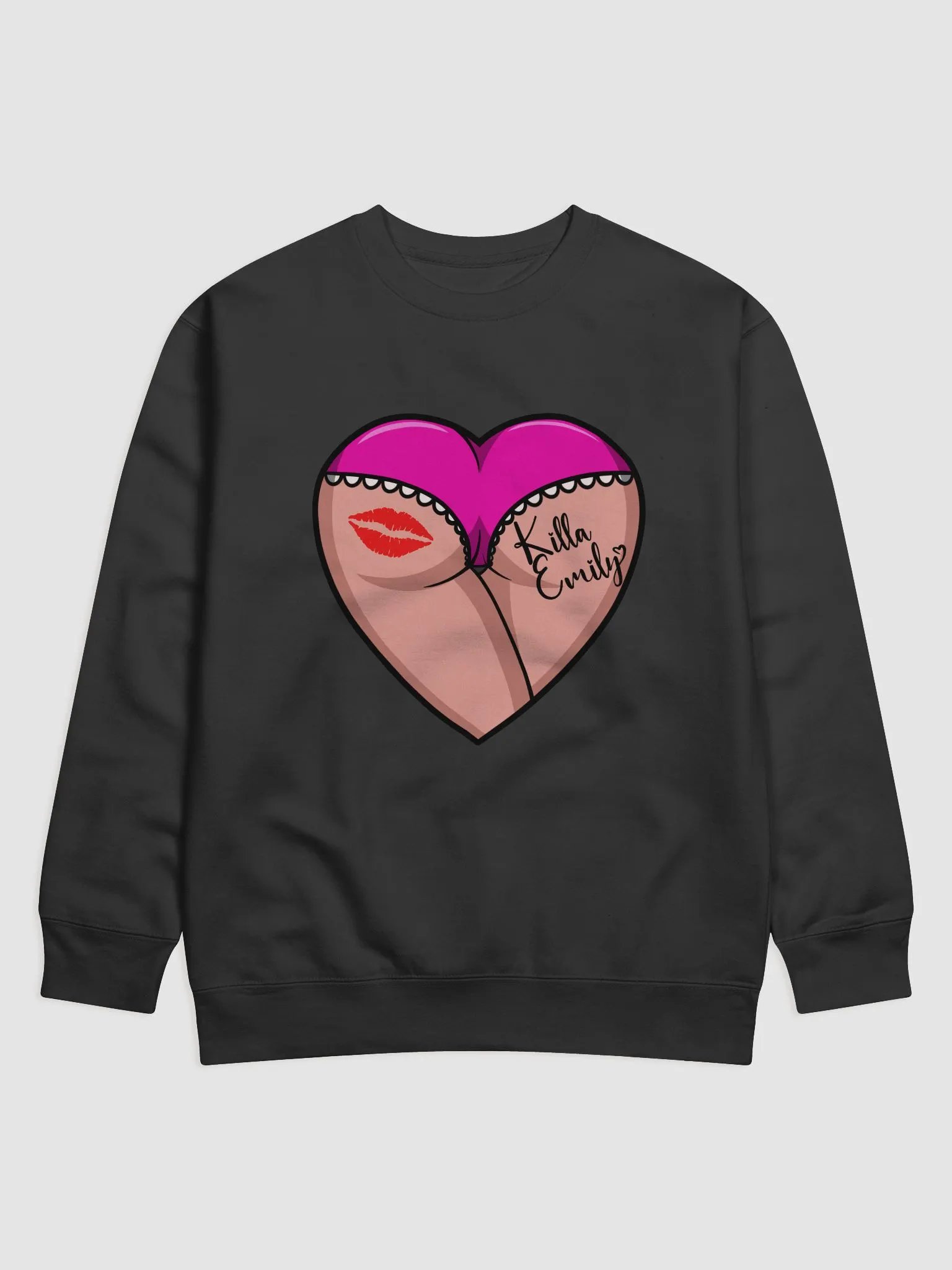 PINK HEART BUTT SWEATSHIRT product image (1)