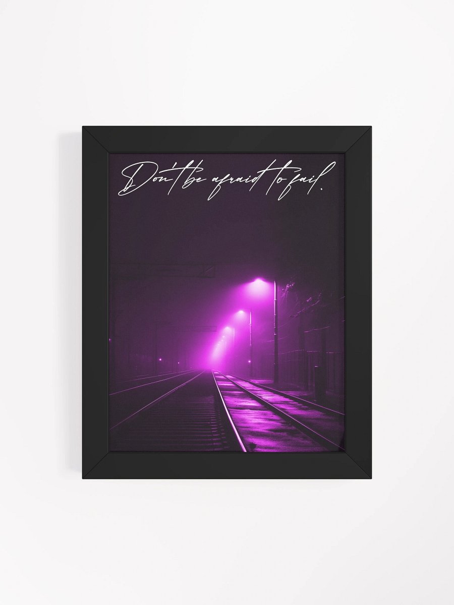 "Dont be afraid" Handwritten Framed Poster product image (19)