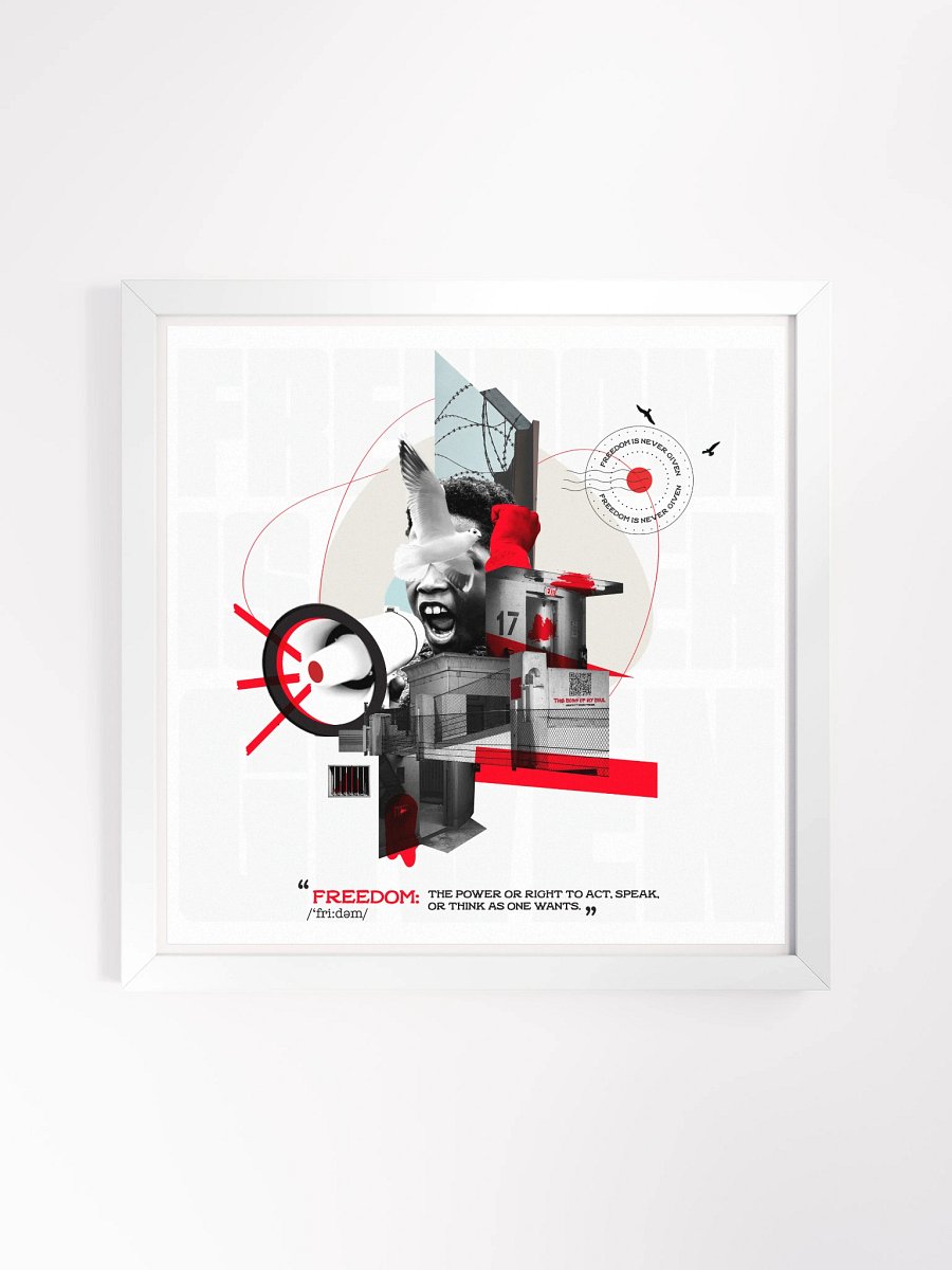 Freedom is never given product image (1)