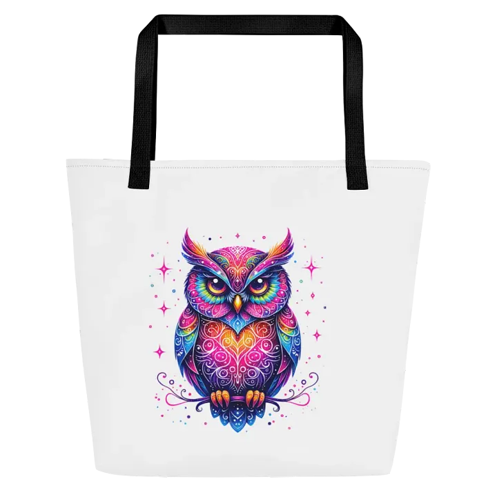 Psychedelic Owl All-Over Tote Bag product image (1)