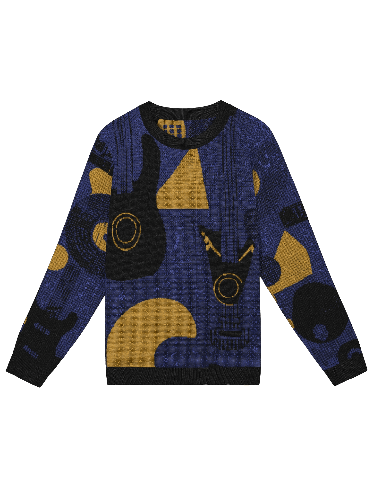Rhythm & Pattern - Minimalist Music Knitted Crewneck Sweater product image (1)