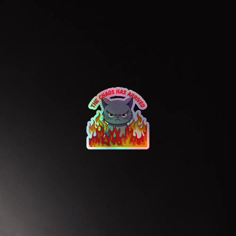 Chaos Cat Holographic Sticker Sheet product image (4)