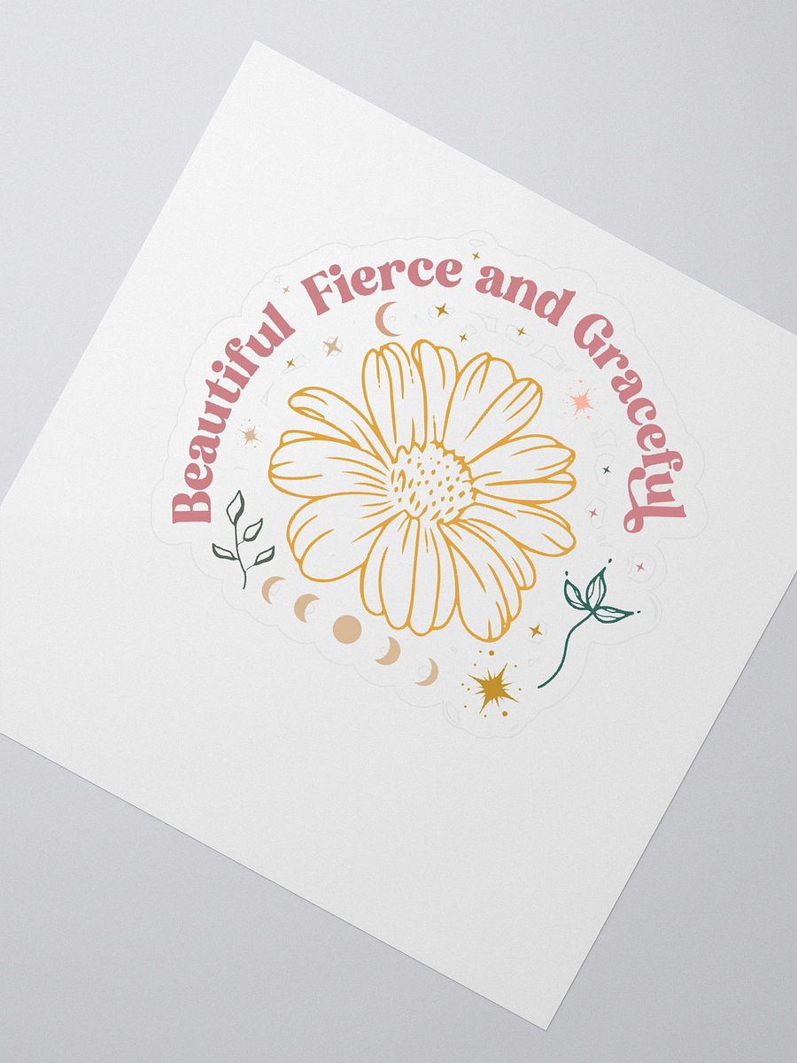 Beautiful Fierce Graceful Kiss Cut Stickers product image (2)