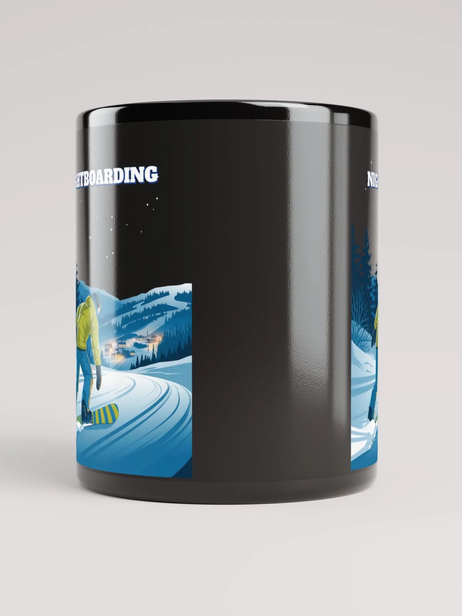 Nightboarding - Midnight Snowboarding Black Mug product image (8)