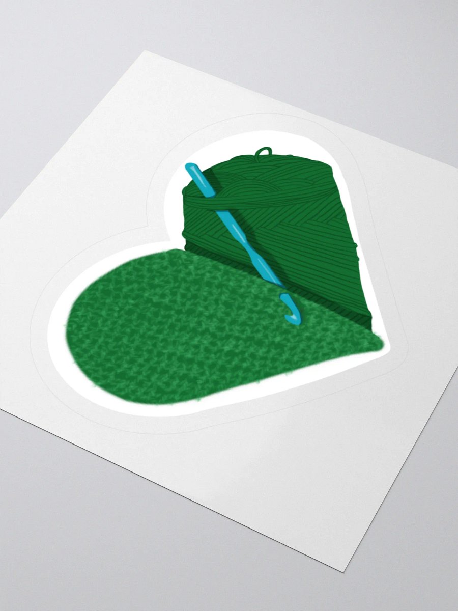 Crochet Love - Green Sticker product image (7)
