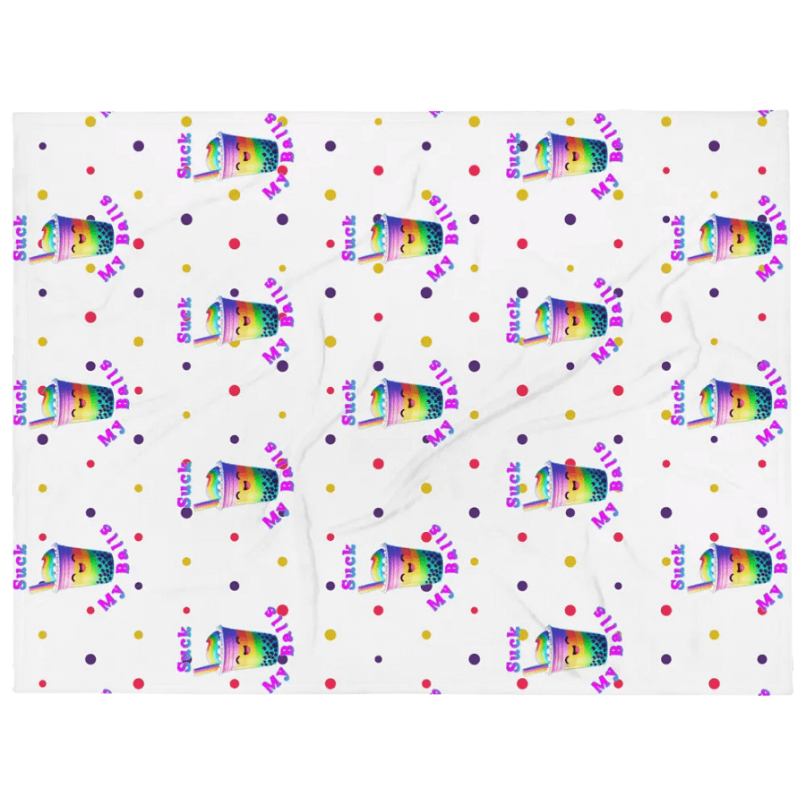 Rainbow Boba Delight Throw Blanket product image (1)