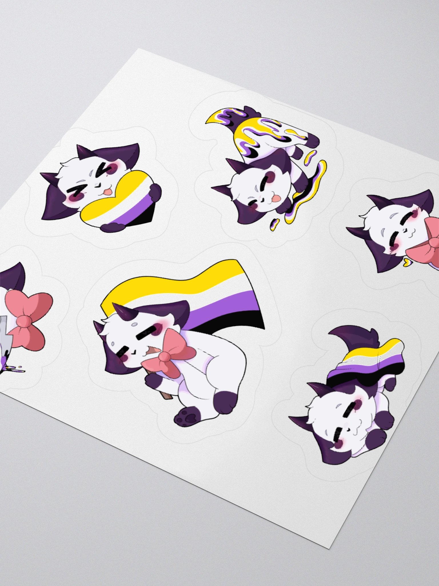 PRIDE/Non-Binary Sticker sheet product image (3)
