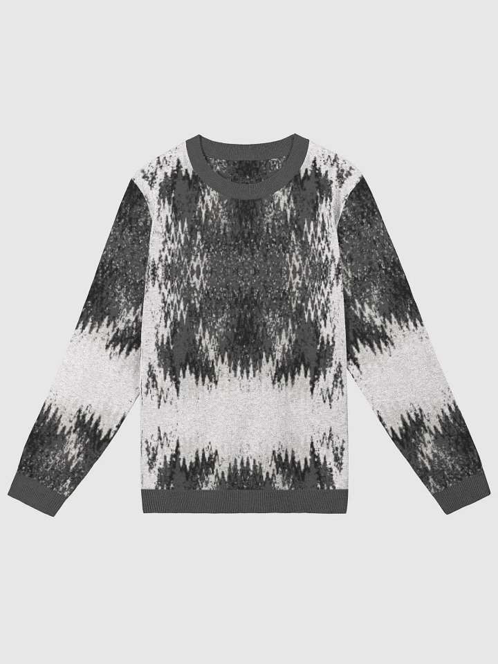 Shadow Ikat Knitted Sweater – Greyscale product image (1)