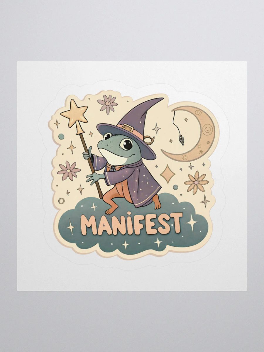 Whimsical Wizard Frog Kiss Cut Stickers product image (3)