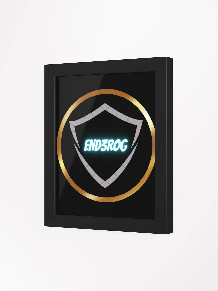 Neon Shield Emblem Framed Poster product image (82)