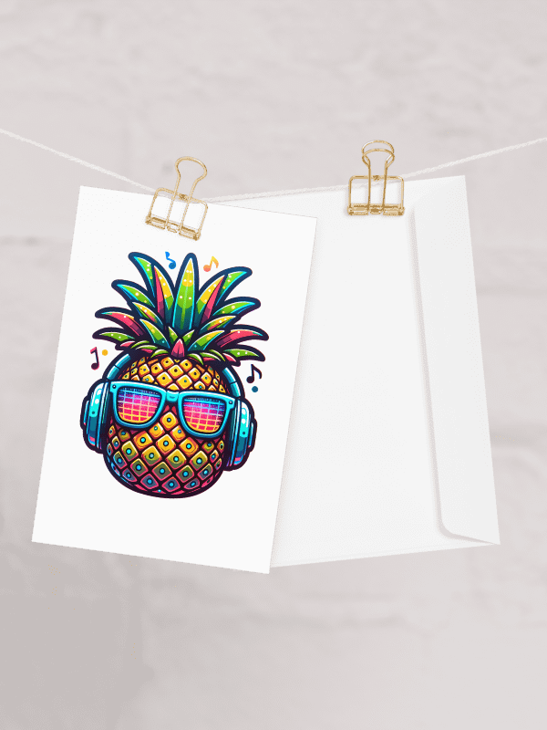 Funky Pineapple Greeting Card product image (1)