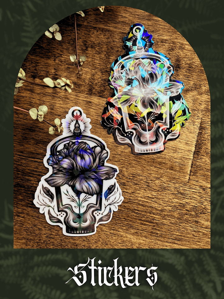 HOLO Floral Lantern Sticker product image (1)