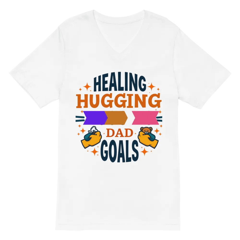 Dad goals, Healing Hugging V-Neck Tee product image (6)