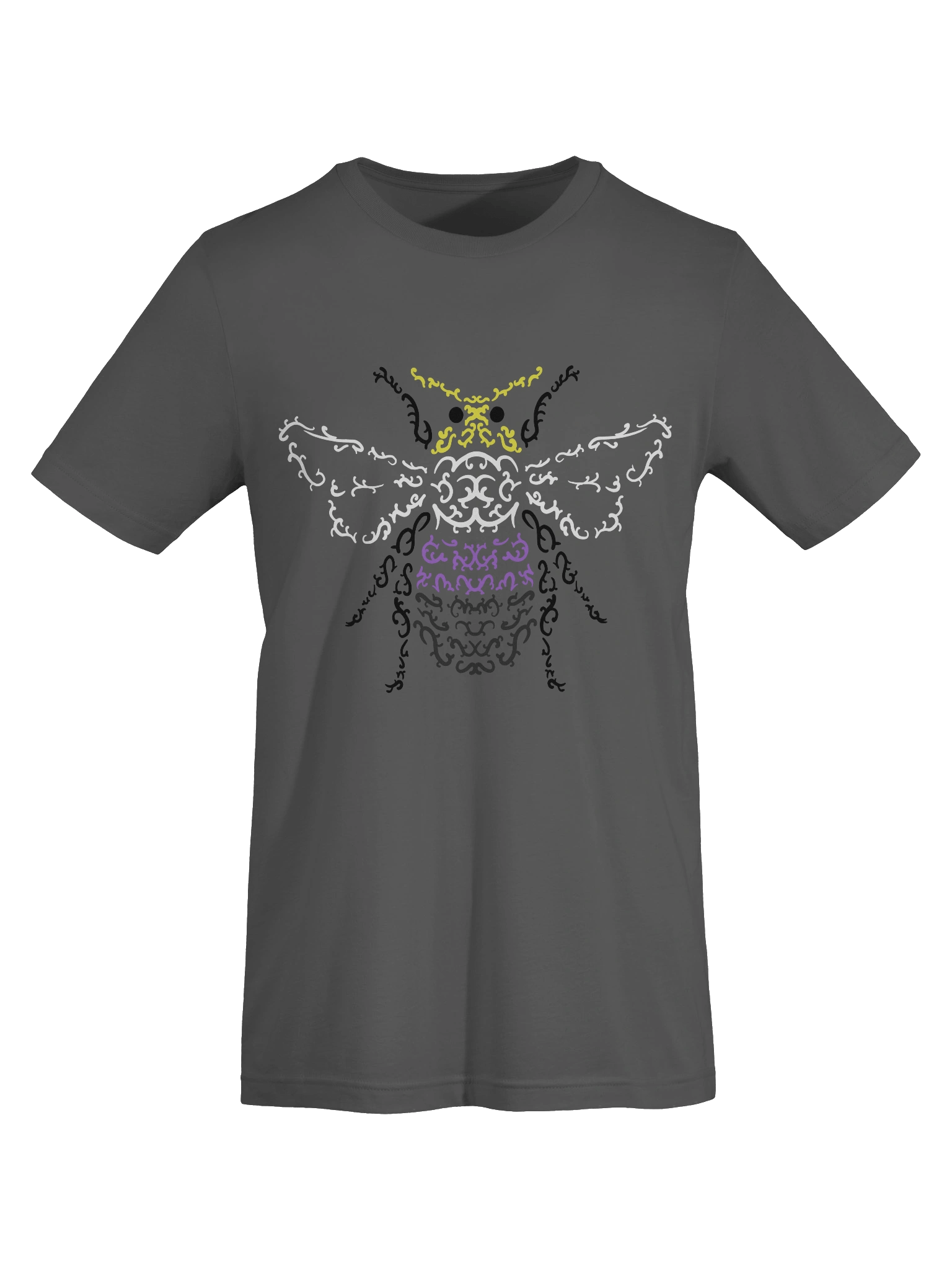 Enby Stripes Bumblebee Graphic Tee product image (26)