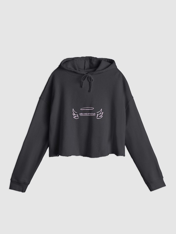 ANGELIC (light-pink design) lightweight cropped hoodie product image (2)