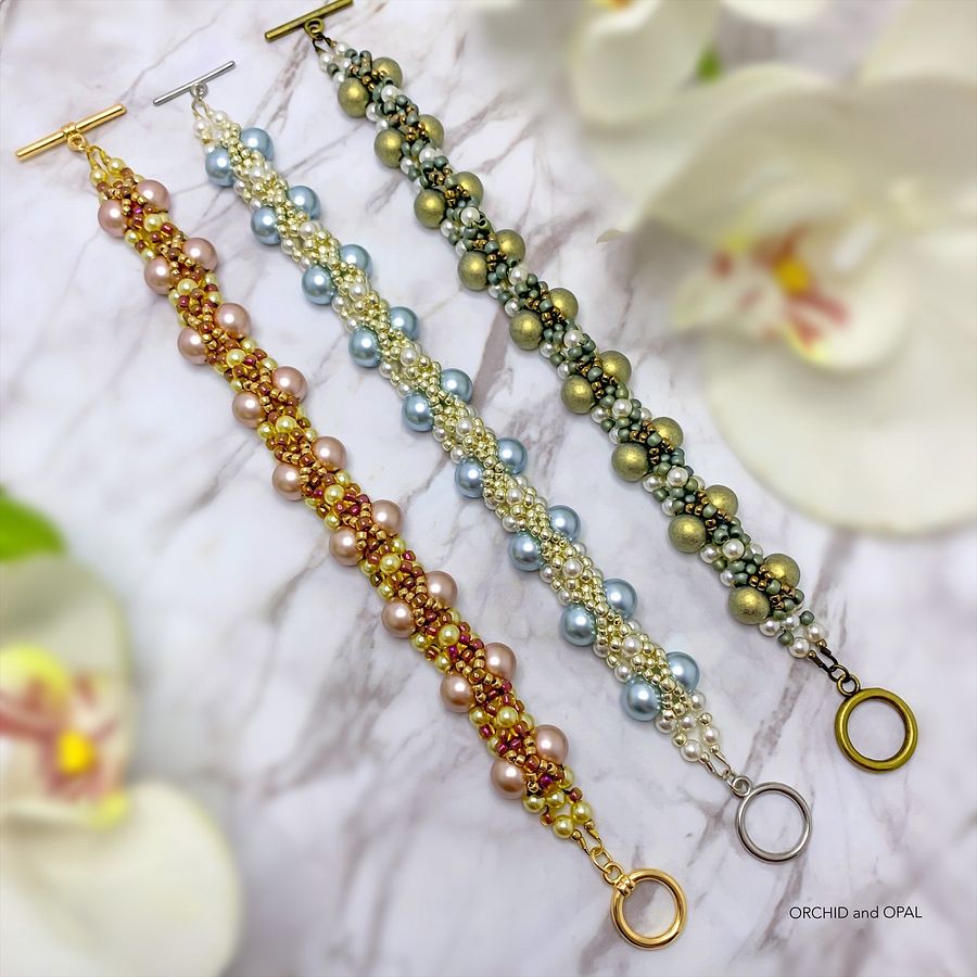 Digital Beading Pattern – Tahitian Beaded Pearl and Seed Bead Bracelet product image (4)
