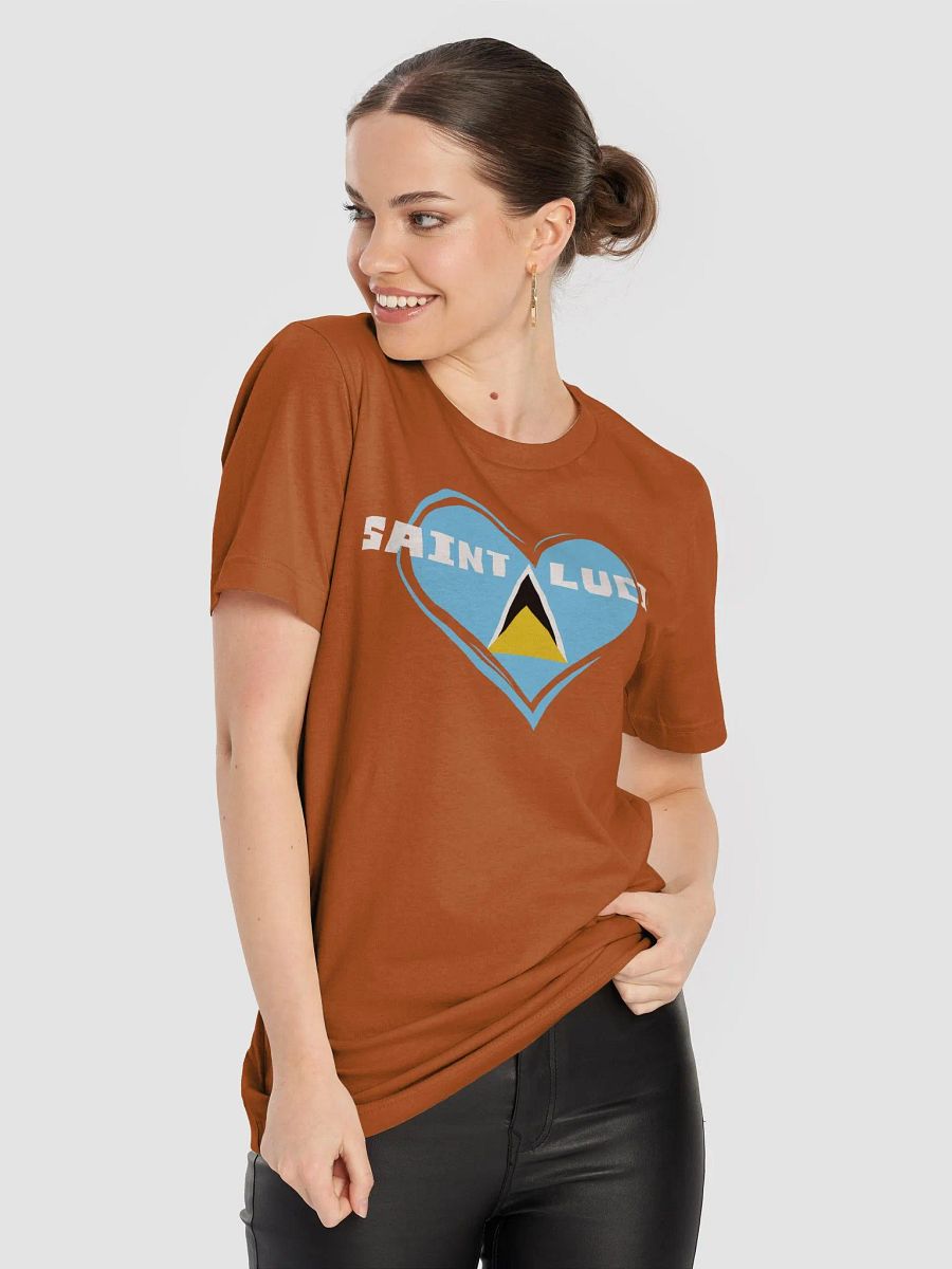 Glitch Heart Saint Lucia T-Shirt product image (67)