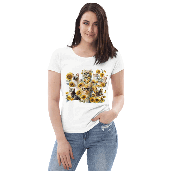 Cat & Sunflower Spectacle Tee product image (1)