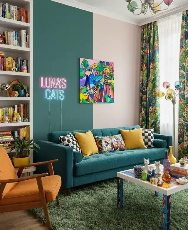 #art #maximalistdecor #colorfulhome #artforsale #womansupportingwomen 