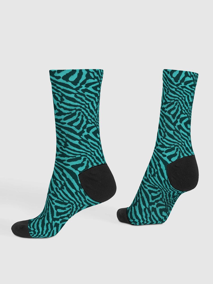 Teal Zebra Socks product image (4)