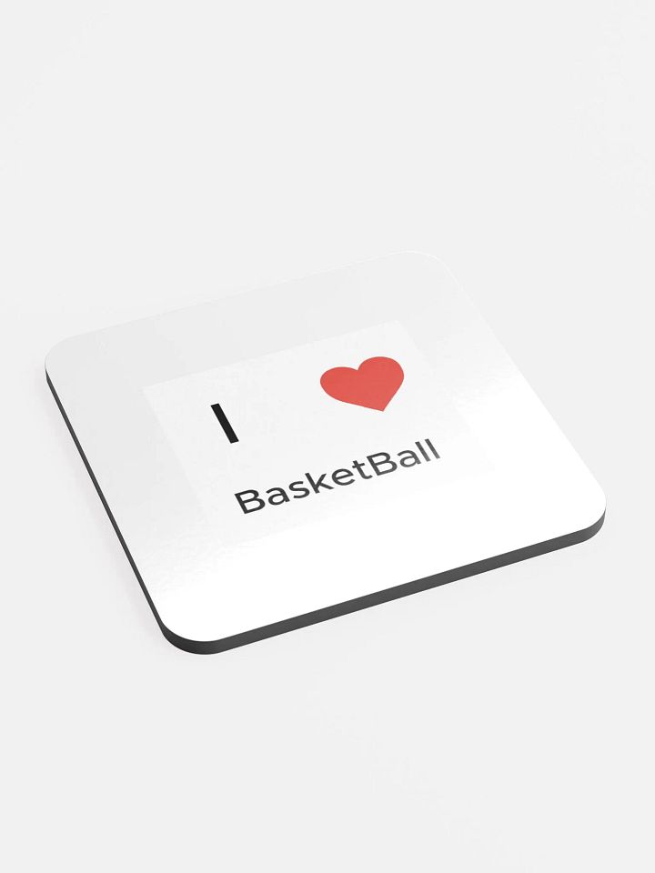 I Heart basketball Coaster 4 pack product image (2)