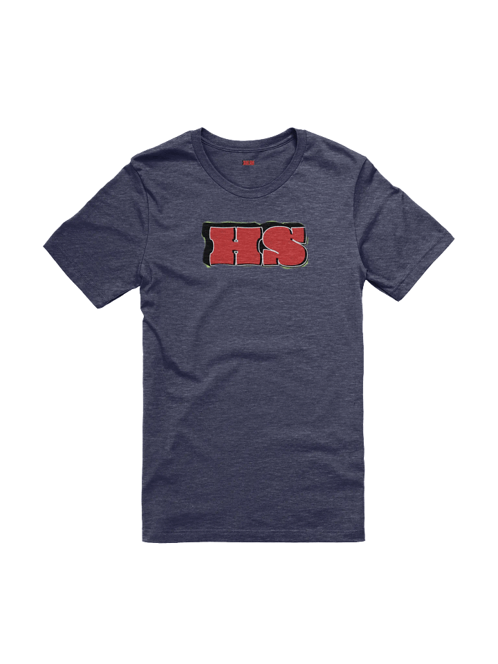 En Strøken T-skjorte med HS Logo, GØNN PÅ product image (8)