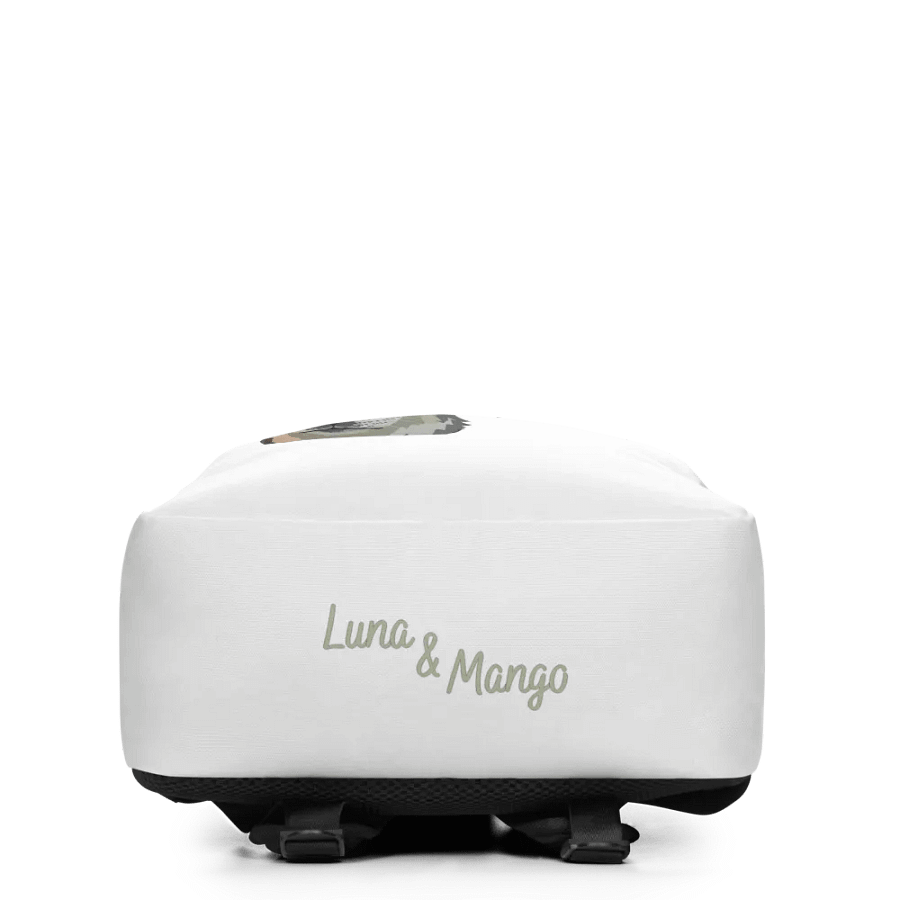 Luna and Mango Minimalist Backpack White product image (3)