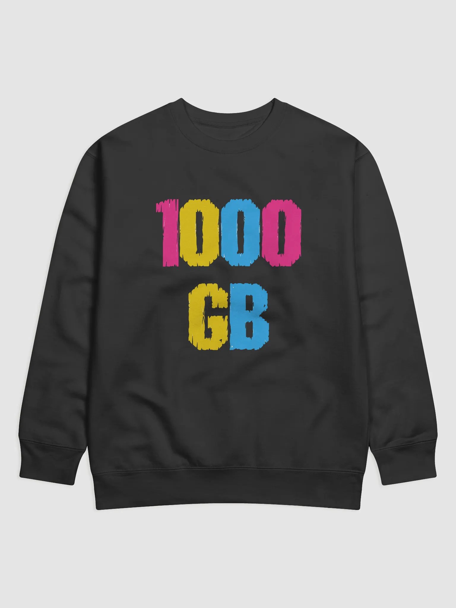 Pan-Tera (Pantera) Subtle Pansexual Pride Terabyte Pun Sweatshirt product image (1)