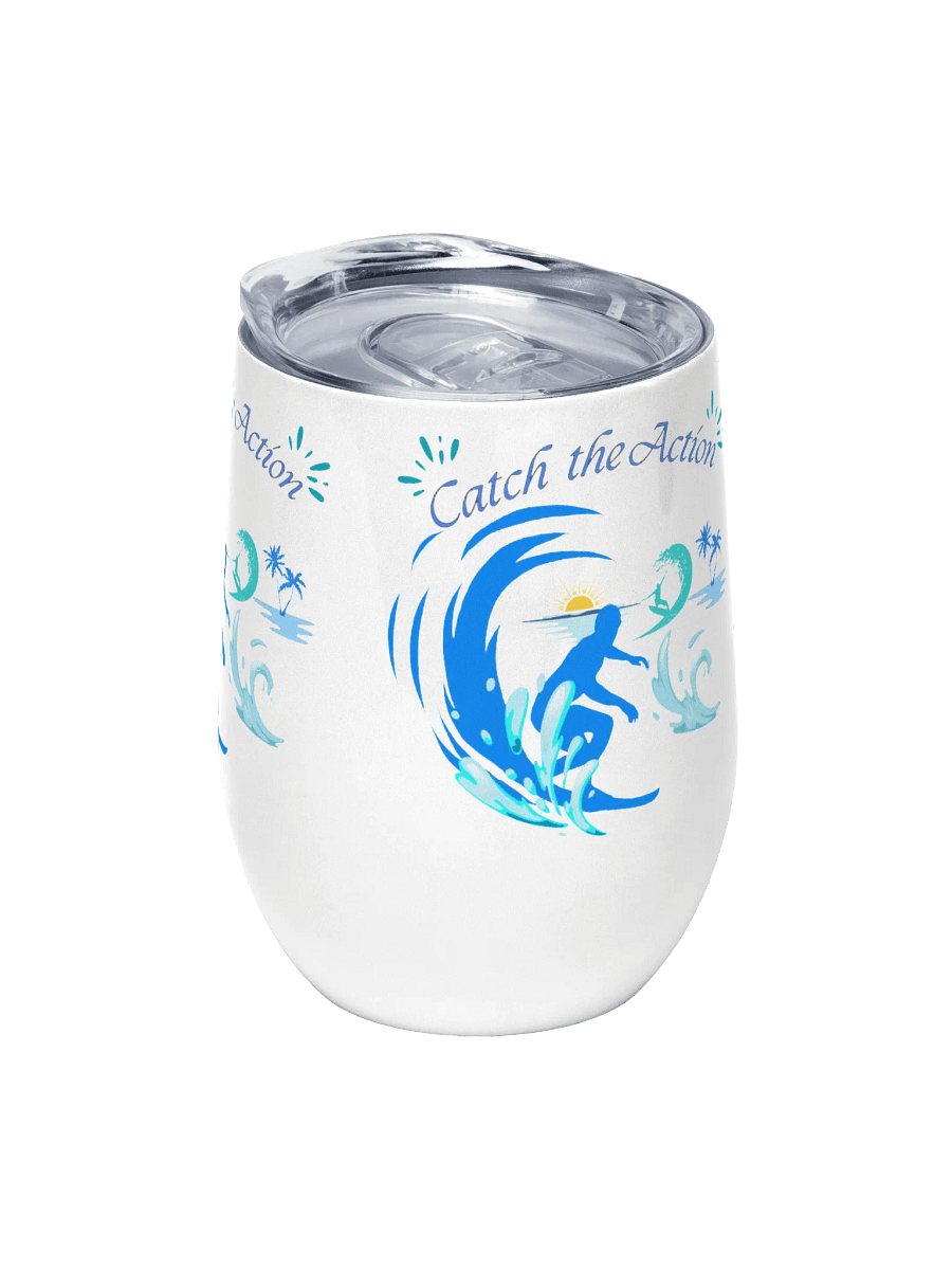 Sunset Waves Wine Tumbler holiday gift for sons daughters dads friends colleagues product image (5)