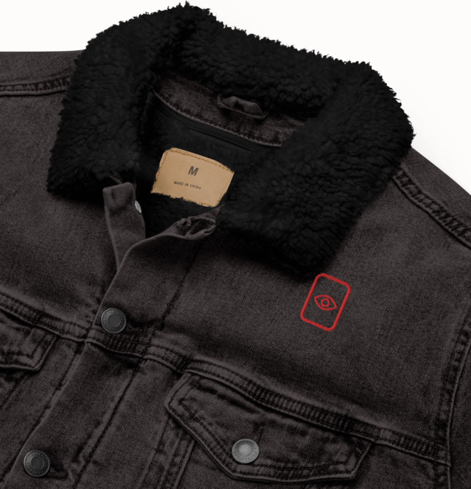 EyeSeeThru Logo Sherpa Denim Jacket product image (1)