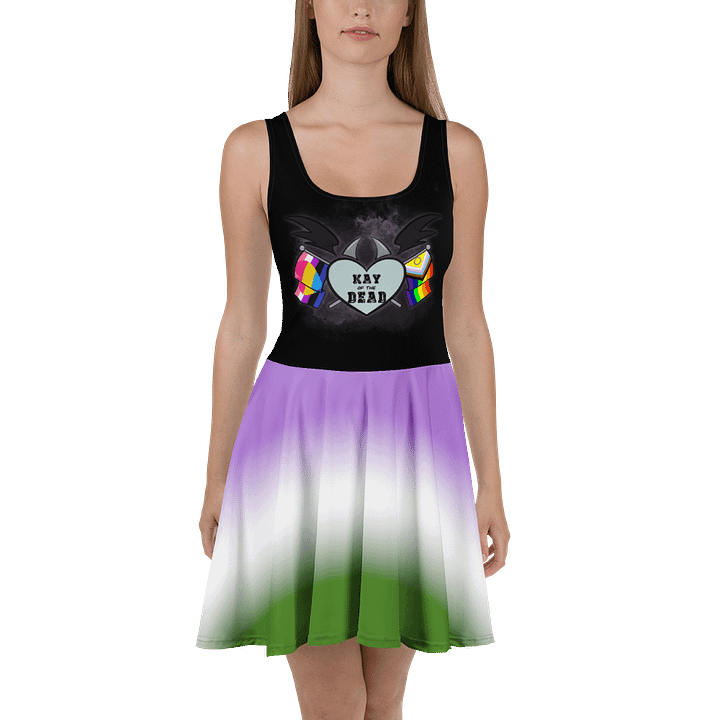 Kay_of_the_Dead Pride Logo Dress With Genderqueer Pride Skirt product image (2)