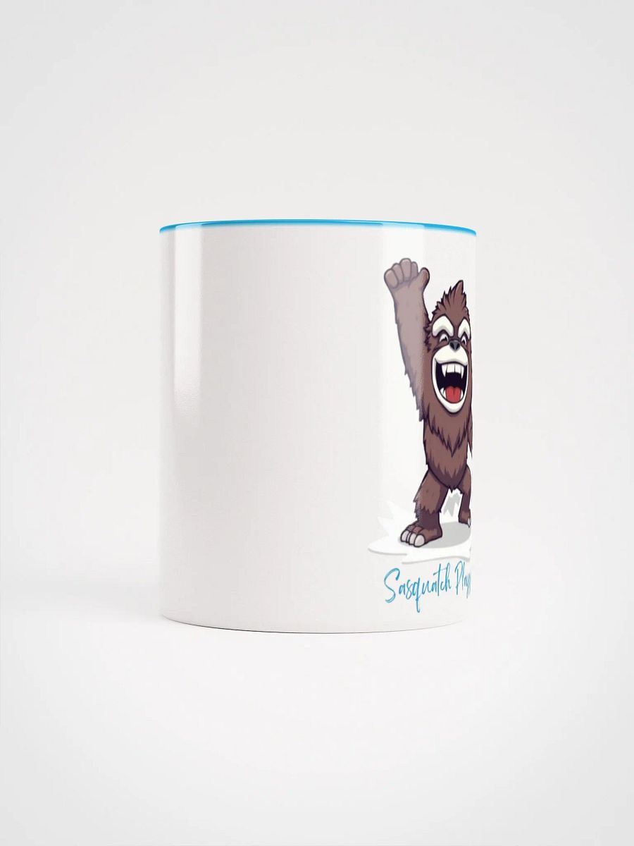 Cartoon Sasquatch Playzzz Light Blue Mug! product image (5)