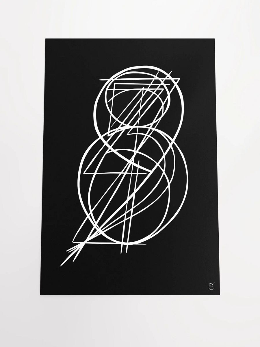 Ethereal Lines Matte Poster - Abstract Image No. 11 product image (1)