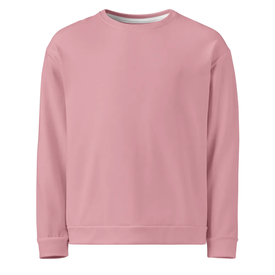 Plain Dusty Light Pink Soft Summer Unisex Recycled Polyester Heavyweight Premium Sweatshirt by Treasure Pie product image (7)