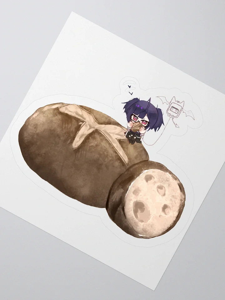 Rye-Bread Noshing Kiss Cut Sticker product image (2)