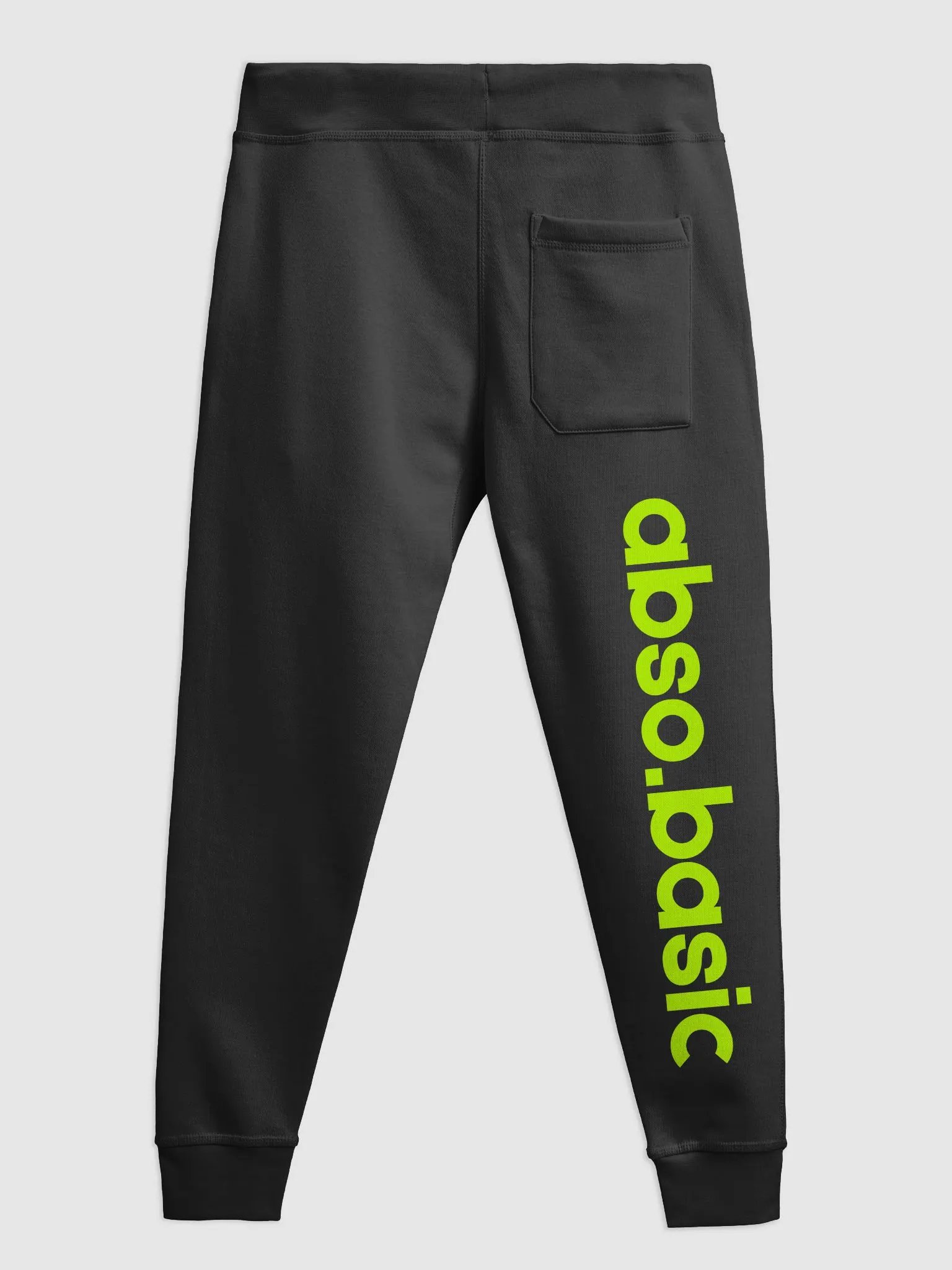 Unisex Absolute Lime Green Fleece Joggers product image (3)