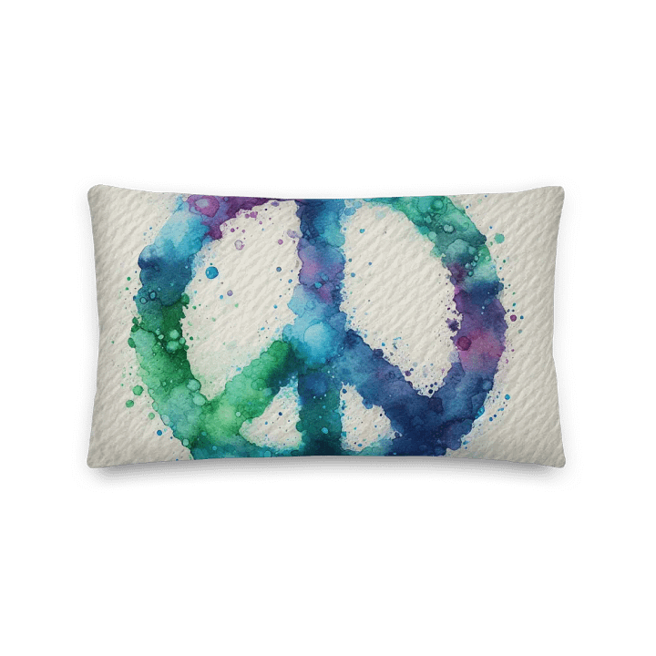 Harmony Splash Premium Pillow |Ai Design symbol of PEACE product image (2)