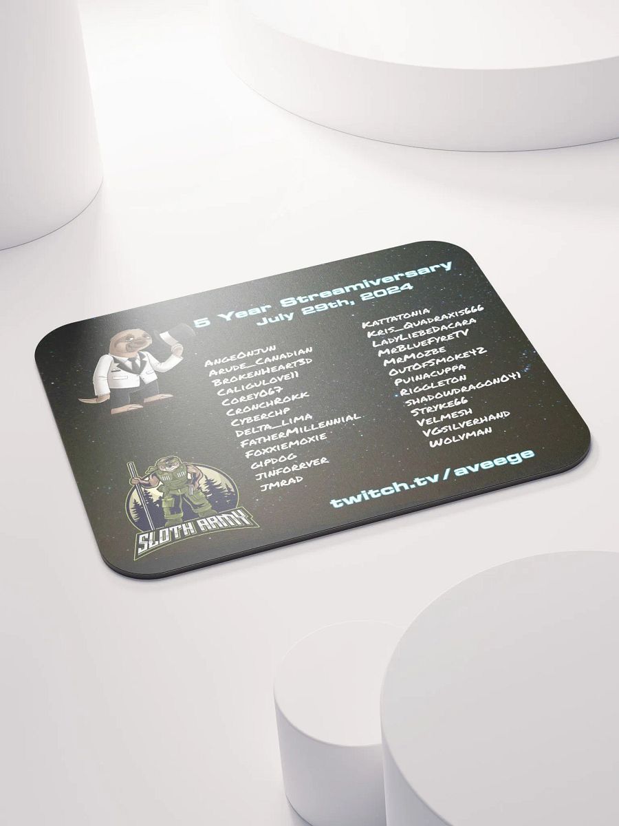 5yr Streamiversary Mousepad product image (4)
