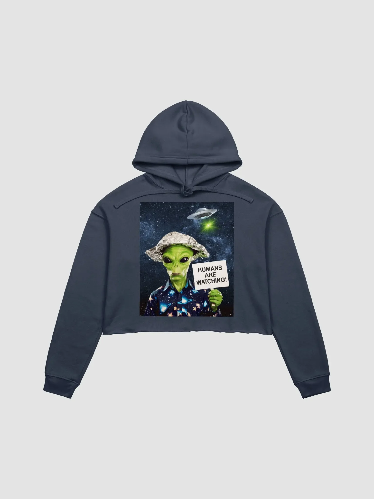 Cosmic Conspiracy Crop Hoodie Bella+Canvas (Women's) product image (3)