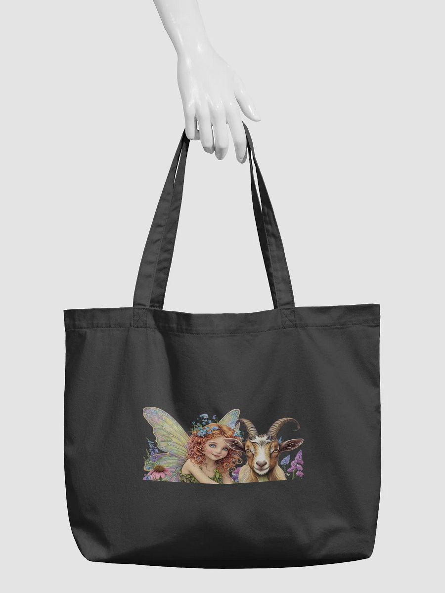Enchanted Fairy and Goat Organic Tote Bag product image (3)
