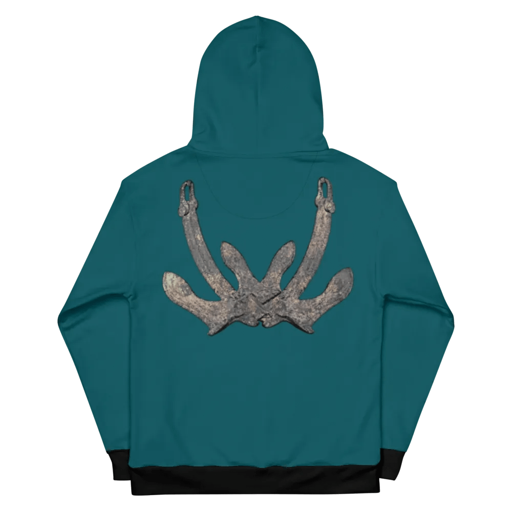 Teal Anchor Hoodie product image (8)