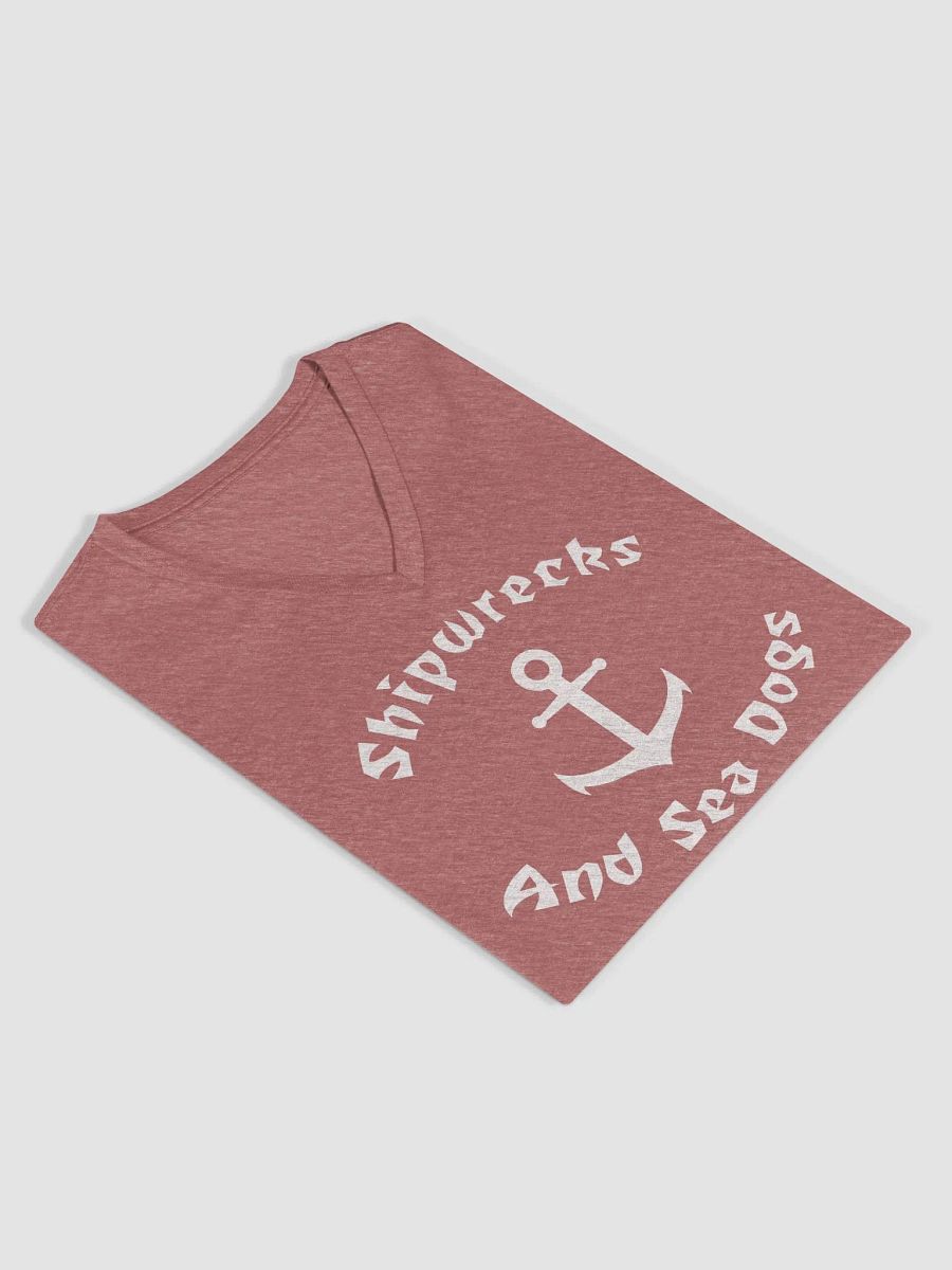 Women's V-neck Shipwrecks and Sea Dogs Logo T-Shirt product image (4)