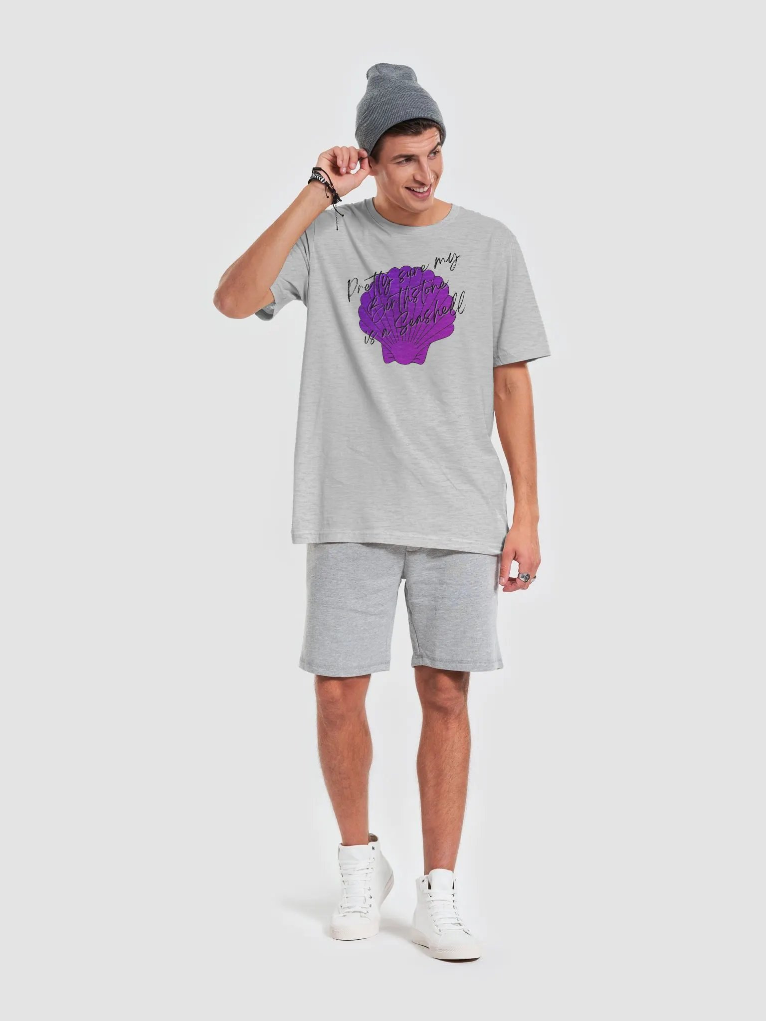 February Birthstone Seashell T-shirt product image (47)
